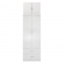 ΝΤΟΥΛΑΠΑ REINA HM21061 05 2ΦΥΛΛΗ ΜΕ ΠΑΤΑΡΙ 2 ΣΥΡΤΑΡΙΑ-ΜΕΛΑΜΙΝΗ ΛΕΥΚΗ 80x42x241Υεκ c490484