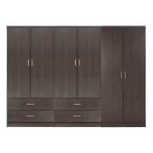 ΝΤΟΥΛΑΠΑ REINA HM21062 01 6ΦΥΛΛΗ ME 4 ΣΥΡΤΑΡΙΑ-ΜΕΛΑΜΙΝΗ ΣΕ ZEBRANO 240x43x181Υεκ c490485