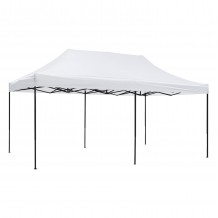 ΚΙΟΣΚΙ GAZEBO MATTHEW HM6312 ΠΤΥΣΣΟΜΕΝΟ-ΣΚΕΛΕΤΟΣ ΜΕΤΑΛ ΜΑΥΡΟΣ-ΛΕΥΚΟ ΥΦΑΣΜΑ 3x6x3 10Yμ c490522