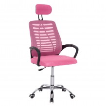 ΚΑΡΕΚΛΑ ΓΡΑΦΕΙΟΥ TRAIL2 HM1193 35 ΡΟΖ MESH-ΠΟΔΙ ΧΡΩΜΙΟΥ 61x61x116Yεκ c490555