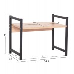 ΡΑΦΙ ΠΑΓΚΟΥ ΚΟΥΖΙΝΑΣ BECKO HM18219 03 ΜΕΛΑΜΙΝΗ ΣΟΝΑΜΑ-ΜΑΥΡΟ ΜΕΤΑΛΛΟ 54 5x35x41Υεκ c490556