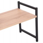 ΡΑΦΙ ΠΑΓΚΟΥ ΚΟΥΖΙΝΑΣ BECKO HM18219 03 ΜΕΛΑΜΙΝΗ ΣΟΝΑΜΑ-ΜΑΥΡΟ ΜΕΤΑΛΛΟ 54 5x35x41Υεκ c490556