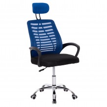 ΚΑΡΕΚΛΑ ΓΡΑΦΕΙΟΥ TRAIL2 HM1193 36 ΜΠΛΕ ΜΑΥΡΟ MESH-ΠΟΔΙ ΧΡΩΜΙΟΥ 61x61x116Yεκ c490569