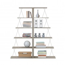 ΣΕΤ ΒΙΒΛΙΟΘΗΚΕΣ 2ΤΜΧ MINI TARS HM11772 11 ΜΕΛΑΜΙΝΗ SONAMA-ΛΕΥΚΟ 65x24x146Υεκ x2 c490572