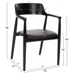 ΣΕΤ ΤΡΑΠΕΖΑΡΙΑΣ 5ΤΜΧ KINGSLEY HM21075 02 ΣΤΡΟΓΓΥΛΟ ΤΡΑΠΕΖΙ Φ120εκ 4 ΚΑΡΕΚΛΕΣ-ΜΑΥΡΟ c490581