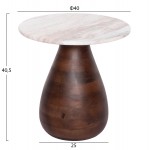 ΣΕΤ 2ΤΜΧ ΤΡΑΠΕΖΙΑ ΣΑΛΟΝΙΟΥ MALED HM21080 ΓΚΡΙ ΛΕΥΚΟ ΜΑΡΜΑΡΟ-ΞΥΛΟ MANGO c490593