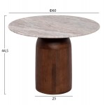 ΣΕΤ 2ΤΜΧ ΤΡΑΠΕΖΙΑ ΣΑΛΟΝΙΟΥ MALED HM21080 ΓΚΡΙ ΛΕΥΚΟ ΜΑΡΜΑΡΟ-ΞΥΛΟ MANGO c490593