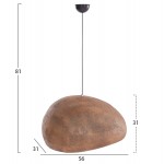 ΦΩΤΙΣΤΙΚΟ ΟΡΟΦΗΣ ΜΕ ΟΨΗ ΠΕΤΡΑΣ STONER M HM4418 ΣΚΟΥΡΟ ΜΠΕΖ ΗΜΙΔΙΑΦΑΝΟ 56x31x31Υεκ c490595