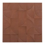 ΠΙΝΑΚΑΣ ΤΕΤΡΑΓΩΝΟΣ ΣΕΙΡΑ SANTORINI HM4524 MDF ΣΕ ΚΑΦΕ ΧΡΩΜΑ 80x5 πάχος x80Υεκ c490622