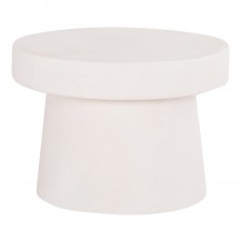 ΤΡΑΠΕΖΙ ΣΑΛΟΝΙΟΥ ΣΤΡΟΓΓΥΛΟ ΣΕΙΡΑ SANTORINI HM18051 MDF ΣΕ ΥΠΟΛΕΥΚΟ ΧΡΩΜΑ Φ60x42 5Υεκ c490623