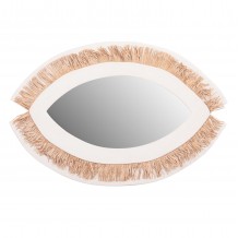 ΚΑΘΡΕΠΤΗΣ ΤΟΙΧΟΥ ΣΕΙΡΑ SANTORINI HM4529 MDF ΥΠΟΛΕΥΚΟ-ΔΙΑΚΟΣΜΗΣΗ ΣΕ ΜΠΕΖ 81x1 8x54Υεκ c490659