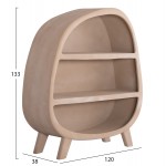 ΡΑΦΙΕΡΑ ΣΕΙΡΑ SANTORINI HM18060 02 MDF ΣΕ ΚΑΦΕ ΧΡΩΜΑ 120x38x133Υεκ c490677