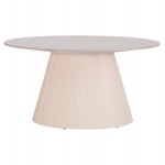 ΤΡΑΠΕΖΙ ΣΑΛΟΝΙΟΥ DUNCAN HM18022 02 ΚΕΡΑΜΙΚΟ TOP-MDF ΒΑΣΗ-ΚΡΕΜ ΛΕΥΚΟ Φ80x41Υεκ c490704
