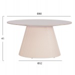 ΤΡΑΠΕΖΙ ΣΑΛΟΝΙΟΥ DUNCAN HM18022 02 ΚΕΡΑΜΙΚΟ TOP-MDF ΒΑΣΗ-ΚΡΕΜ ΛΕΥΚΟ Φ80x41Υεκ c490704
