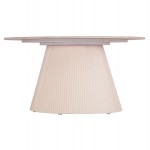 ΤΡΑΠΕΖΙ ΣΑΛΟΝΙΟΥ DUNCAN HM18022 02 ΚΕΡΑΜΙΚΟ TOP-MDF ΒΑΣΗ-ΚΡΕΜ ΛΕΥΚΟ Φ80x41Υεκ c490704