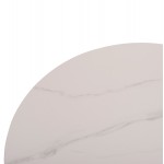 ΤΡΑΠΕΖΙ ΣΑΛΟΝΙΟΥ DUNCAN HM18022 02 ΚΕΡΑΜΙΚΟ TOP-MDF ΒΑΣΗ-ΚΡΕΜ ΛΕΥΚΟ Φ80x41Υεκ c490704