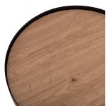 ΤΡΑΠΕΖΑΚΙ ΒΟΗΘΗΤΙΚΟ DENTON HM18023 01 MDF TOP ΦΥΣΙΚΟ ΞΥΛΟΥ-ΒΑΣΗ ΜΑΥΡΗ Φ45x51 5Υεκ c490705