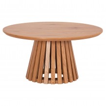 ΤΡΑΠΕΖΙ ΣΑΛΟΝΙΟΥ TALBERT HM18024 MDF ΣΕ ΑΝΟΙΧΤΟ ΦΥΣΙΚΟ ΞΥΛΟΥ Φ80x40 5Υεκ c490712