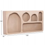 ΡΑΦΙ ΤΟΙΧΟΥ ΣΕΙΡΑ SANTORINI HM18063 02 MDF ΣΕ ΚΑΦΕ 120x18x60Υεκ c490727