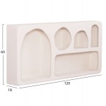 ΡΑΦΙ ΤΟΙΧΟΥ ΣΕΙΡΑ SANTORINI HM18063 01 MDF ΣΕ ΥΠΟΛΕΥΚΟ 120x18x60Υεκ c490728