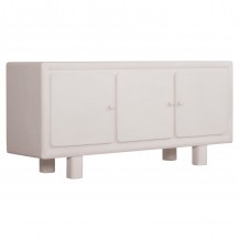 ΜΠΟΥΦΕΣ ΣΕΙΡΑ SANTORINI HM18068 MDF ΣΕ ΥΠΟΛΕΥΚΟ ΧΡΩΜΑ-3 ΠΟΡΤΕΣ 140x38x64Υεκ c490734