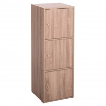 ΝΤΟΥΛΑΠΙ ΜΕ 3 ΑΠΟΘ ΧΩΡΟΥΣ SORIANO HM9939 11 SONAMA OAK ΜΕΛΑΜΙΝΗ 40x39x119Υεκ c490750