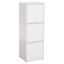 ΝΤΟΥΛΑΠΙ ΜΕ 3 ΑΠΟΘ ΧΩΡΟΥΣ SORIANO HM9939 01 ΛΕΥΚΗ ΜΕΛΑΜΙΝΗ 40x39x119Υεκ c490751