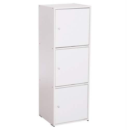 ΝΤΟΥΛΑΠΙ ΜΕ 3 ΑΠΟΘ ΧΩΡΟΥΣ SORIANO HM9939 01 ΛΕΥΚΗ ΜΕΛΑΜΙΝΗ 40x39x119Υεκ c490751