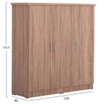 ΝΤΟΥΛΑΠΑ 3ΦΥΛΛΗ ΜΕ ΡΑΦΙΑ FUENTO HM2482 01 SONAMA OAK ΜΕΛΑΜΙΝΗ 120-116x40x123 5Υεκ c490753