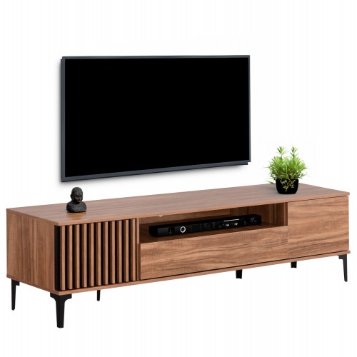 ΕΠΙΠΛΟ ΤΗΛΕΟΡΑΣΗΣ ΣΕΙΡΑ HARRY HM18008 01 ΜΕΛΑΜΙΝΗ ΦΥΣΙΚΟ ΞΥΛΟΥ-ΜΑΥΡΟ 200x40x47 5Υεκ c490806