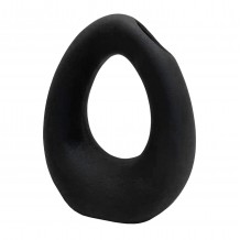 ΕΠΙΤΡΑΠΕΖΙΟ ΚΕΡΑΜΙΚΟ ΔΙΑΚΟΣΜΗΤΙΚΟ ELLIPTO HM4644 02 ΜΑΥΡΟ ΜΑΤ 16 5x9x20 3Υεκ c490934