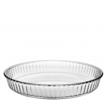 Γυάλινο Ταψί Tempered Στρογγυλό φ31 9xY5cm Pasabahce Σετ 3 c491399