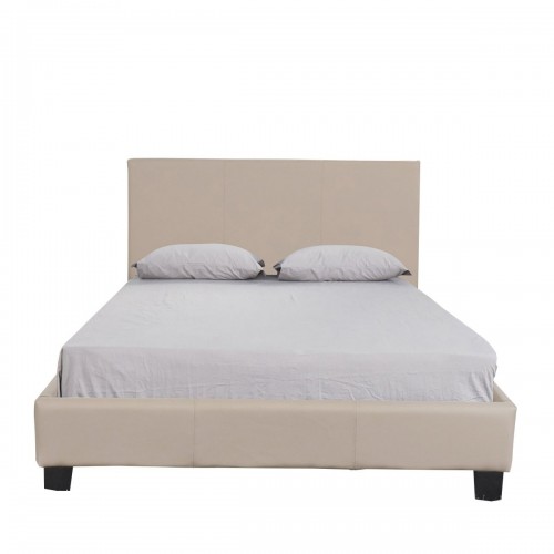 Κρεβάτι ArteLibre AZALEA Capuccino PU 213x131x88cm Στρώμα 120x200cm c491403