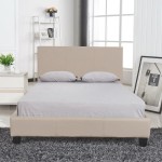 Κρεβάτι ArteLibre AZALEA Capuccino PU 213x131x88cm Στρώμα 120x200cm c491403