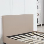 Κρεβάτι ArteLibre AZALEA Capuccino PU 213x131x88cm Στρώμα 120x200cm c491403