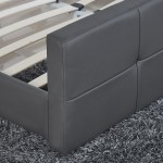 Κρεβάτι ArteLibre ANEMONE Γκρι PU 216x160 5x93cm Στρώμα 150x200cm c491404