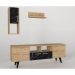 Σύνθετο ArteLibre UTAH Sapphire Καφέ Μοριοσανίδα 140x29 5x46cm c491417