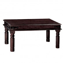 KAMI Τραπεζάκι Σαλονιού Καθιστικού Ξύλο Sheesham Καρυδί c491438