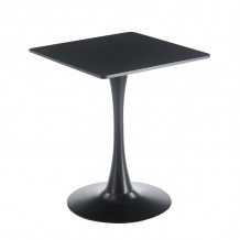 BREAK Τραπέζι MDF Μαύρο Βάση Μέταλλο Βαφή Μαύρο c491450