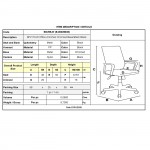 BF2110-W Πολυθρόνα Γραφείου Μέταλλο Χρώμιο Mesh Μαύρο 59x62x90/100cm c491537