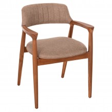 ΠΟΛΥΘΡΟΝΑ JAMES HM18259 TEAK WOOD ΜΕ ΣΑΜΠΑΝΙ ΥΦΑΣΜΑ 57x52x76Υεκ c491588