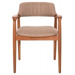 ΠΟΛΥΘΡΟΝΑ JAMES HM18259 TEAK WOOD ΜΕ ΣΑΜΠΑΝΙ ΥΦΑΣΜΑ 57x52x76Υεκ c491588
