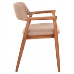 ΠΟΛΥΘΡΟΝΑ JAMES HM18259 TEAK WOOD ΜΕ ΣΑΜΠΑΝΙ ΥΦΑΣΜΑ 57x52x76Υεκ c491588