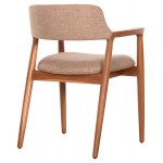ΠΟΛΥΘΡΟΝΑ JAMES HM18259 TEAK WOOD ΜΕ ΣΑΜΠΑΝΙ ΥΦΑΣΜΑ 57x52x76Υεκ c491588
