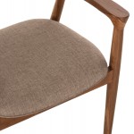 ΠΟΛΥΘΡΟΝΑ JAMES HM18259 TEAK WOOD ΜΕ ΣΑΜΠΑΝΙ ΥΦΑΣΜΑ 57x52x76Υεκ c491588