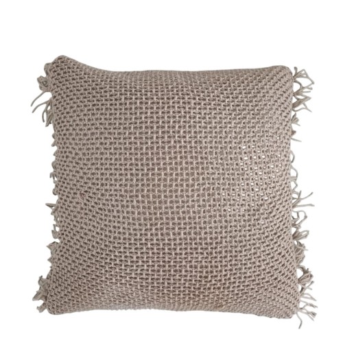 ARNAV ΔΙΑΚΟΣΜΗΤΙΚΟ ΜΑΞΙΛΑΡΙ 45x45 ΥΦΑΣΜΑ TAUPE POLYESTER c491679