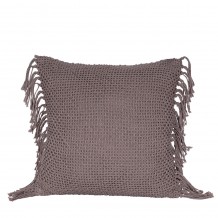 ARNAV ΔΙΑΚΟΣΜΗΤΙΚΟ ΜΑΞΙΛΑΡΙ 45x45 ΥΦΑΣΜΑ ΓΚΡΙ ΣΚΟΥΡΟ POLYESTER c491680