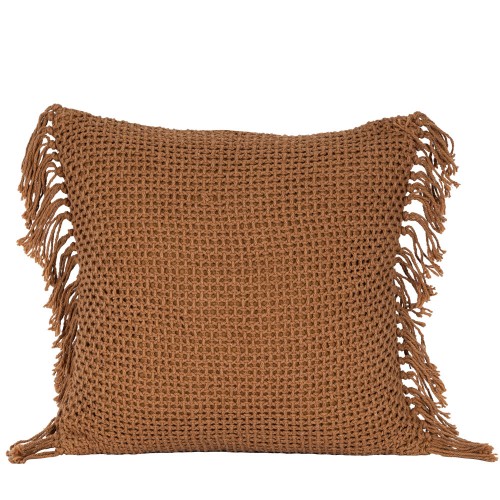 ARNAV ΔΙΑΚΟΣΜΗΤΙΚΟ ΜΑΞΙΛΑΡΙ 45x45 ΥΦΑΣΜΑ CARAMEL POLYESTER c491681