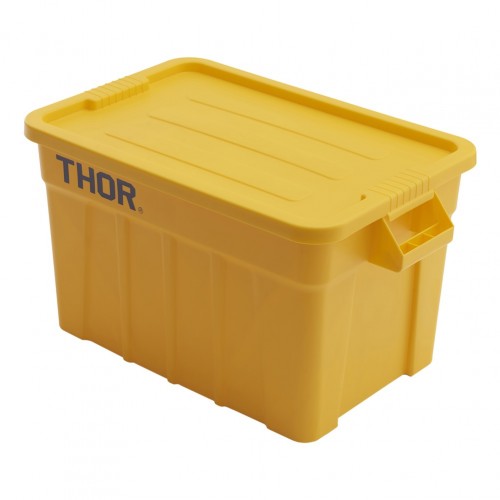 Κιβώτιο Κάδος Πλαστικός με καπάκι THOR βαριάς κατασκευής 75LT κίτρινο TRUST c491805