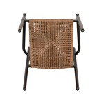 Πολυθρόνα Κήπου ArteLibre INGA Μαύρο Φυσικό Αλουμίνιο Rattan 55 5x50x77 5cm c491820